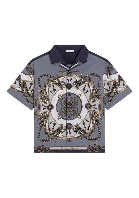 Camicia con stampa DOLCE & GABBANA KIDS | L44S81 FI5NQHT5XB